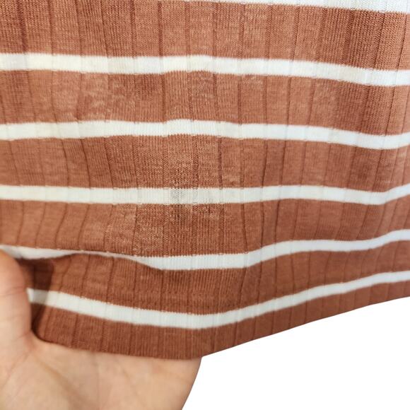 Old Navy Womens Long Sleeve Waist Defined Rib Knit Striped Midi Sweater Dress 2X - Picture 3 of 12